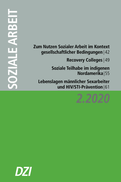 Cover der Ausgabe: Soziale Arbeit Jahrgang 69 (2020), Heft 2