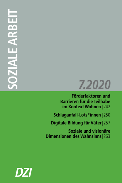 Cover der Ausgabe: Soziale Arbeit Jahrgang 69 (2020), Heft 7