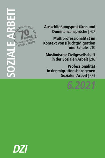 Cover der Ausgabe: Soziale Arbeit Jahrgang 70 (2021), Heft 6