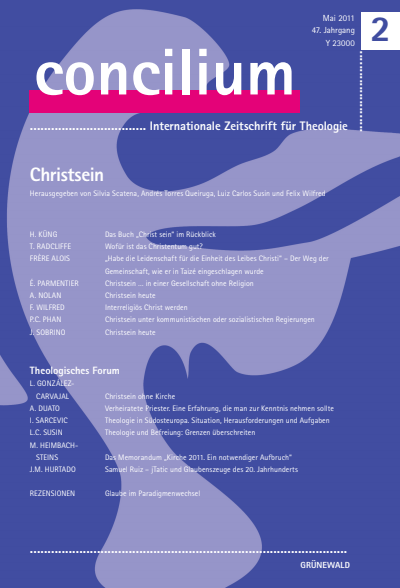 Cover der Ausgabe: Concilium Jahrgang 47 (2011), Heft 2