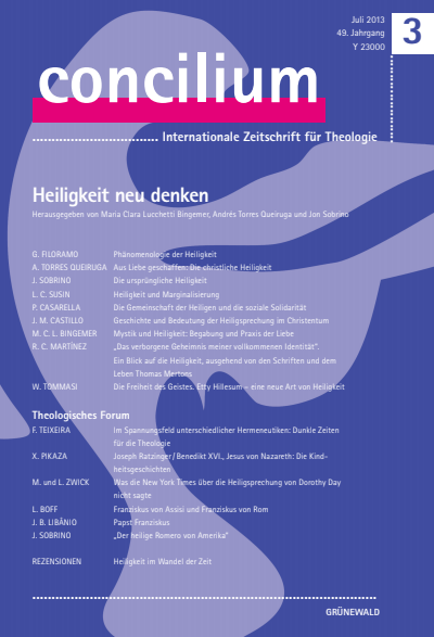 Cover der Ausgabe: Concilium Jahrgang 49 (2013), Heft 3