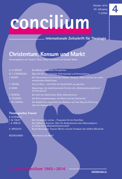 Cover der Ausgabe: Concilium Jahrgang 50 (2014), Heft 4
