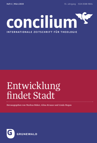 Cover der Ausgabe: Concilium Jahrgang 55 (2019), Heft 1