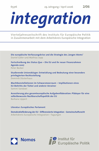 Cover der Ausgabe: integration Jahrgang 29 (2006), Heft 2