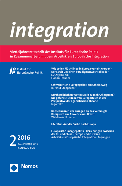 Cover of Volume: integration Volume 39 (2016), Edition 2