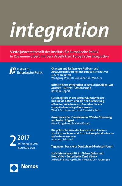 Cover of Volume: integration Volume 40 (2017), Edition 2
