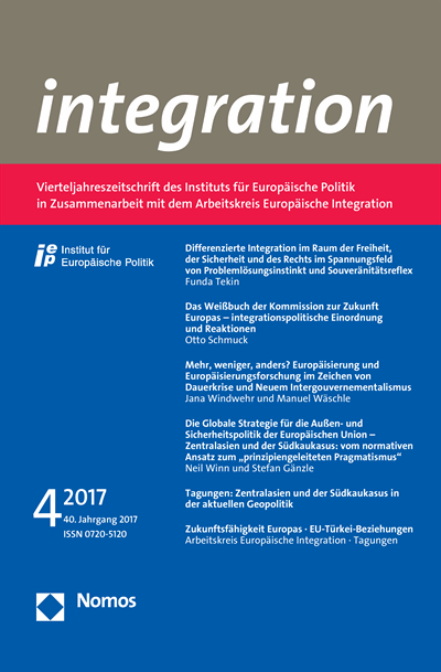 Cover of Volume: integration Volume 40 (2017), Edition 4