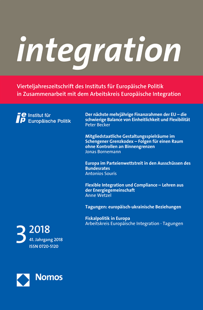 Cover of Volume: integration Volume 41 (2018), Edition 3