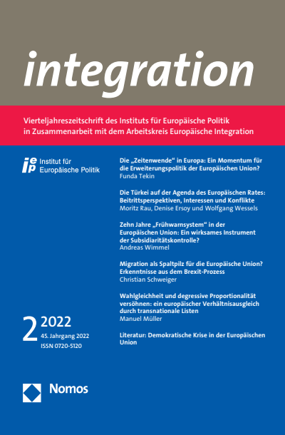 Cover of Volume: integration Volume 45 (2022), Edition 2
