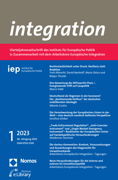 Cover der Ausgabe: integration Jahrgang 46 (2023), Heft 1