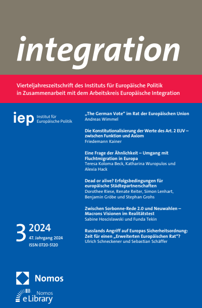 Cover der Ausgabe: integration Jahrgang 47 (2024), Heft 3