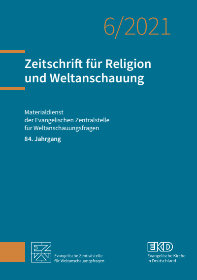 Cover of Volume: Zeitschrift für Religion und Weltanschauung (ZRW) Volume 84 (2021), Edition 6