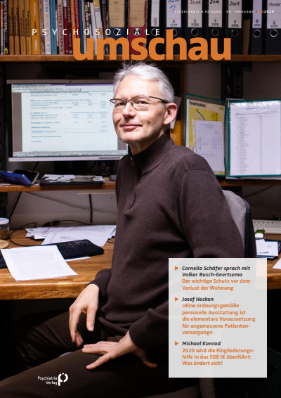 Cover of Volume: Psychosoziale Umschau Volume 35 (2020), Edition 1