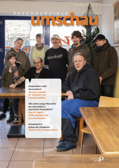 Cover der Ausgabe: Psychosoziale Umschau Jahrgang 38 (2023), Heft 1