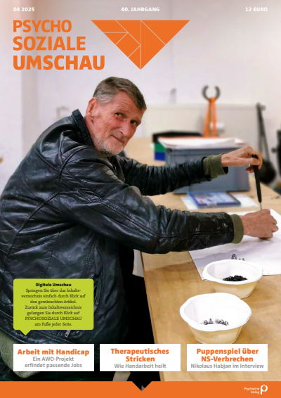 Cover der Ausgabe: Psychosoziale Umschau Jahrgang 40 (2025), Heft 4