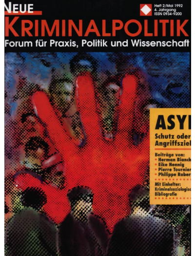 Cover der Ausgabe: NK Neue Kriminalpolitik Jahrgang 4 (1992), Heft 2