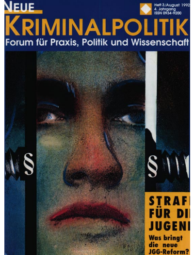 Cover der Ausgabe: NK Neue Kriminalpolitik Jahrgang 4 (1992), Heft 3