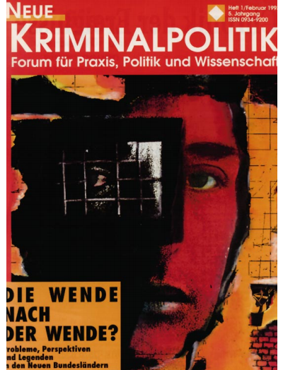 Cover der Ausgabe: NK Neue Kriminalpolitik Jahrgang 5 (1993), Heft 1