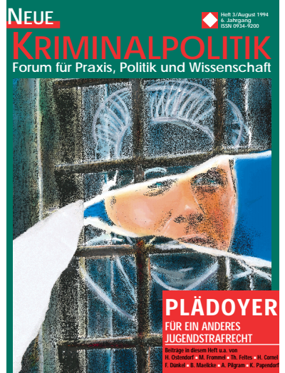 Cover of Volume: NK Neue Kriminalpolitik Volume 6 (1994), Edition 3