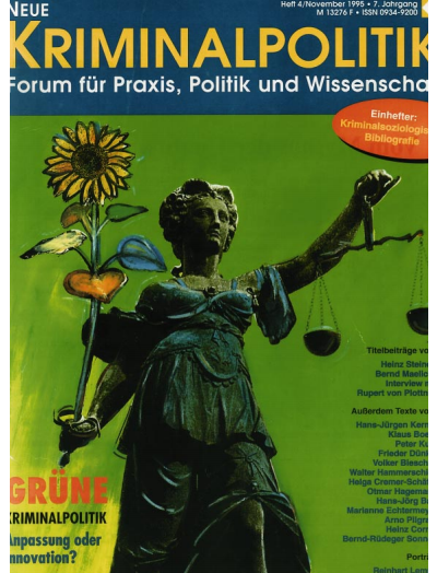Cover of Volume: NK Neue Kriminalpolitik Volume 7 (1995), Edition 4