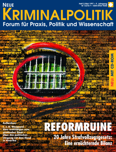 Cover of Volume: NK Neue Kriminalpolitik Volume 9 (1997), Edition 2