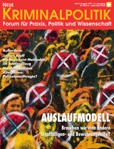 Cover of Volume: NK Neue Kriminalpolitik Volume 9 (1997), Edition 3