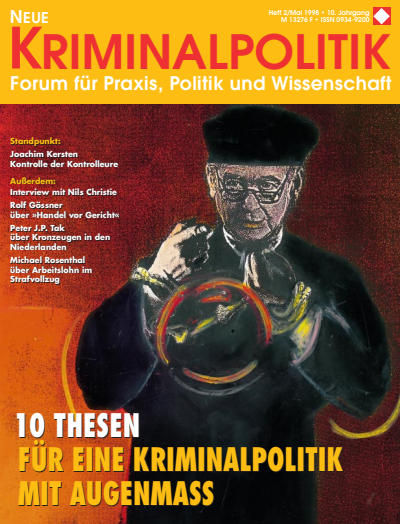 Cover of Volume: NK Neue Kriminalpolitik Volume 10 (1998), Edition 2