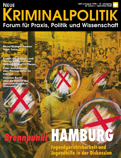 Cover of Volume: NK Neue Kriminalpolitik Volume 10 (1998), Edition 3