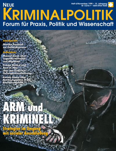 Cover of Volume: NK Neue Kriminalpolitik Volume 10 (1998), Edition 4