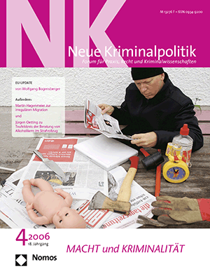 Cover of Volume: NK Neue Kriminalpolitik Volume 18 (2006), Edition 4