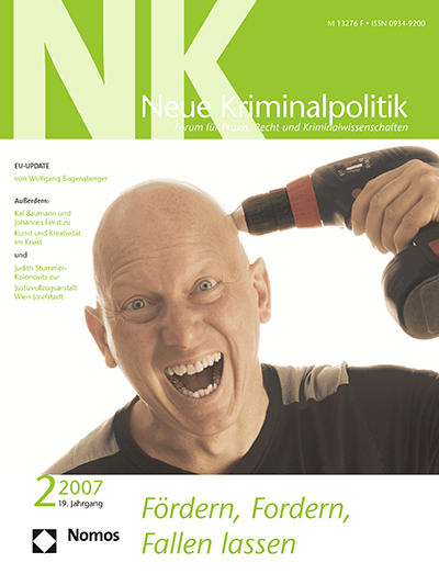 Cover of Volume: NK Neue Kriminalpolitik Volume 19 (2007), Edition 2