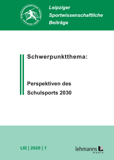 Cover der Ausgabe: Leipziger Sportwissenschaftliche Beiträge Jahrgang 61 (2020), Heft 1