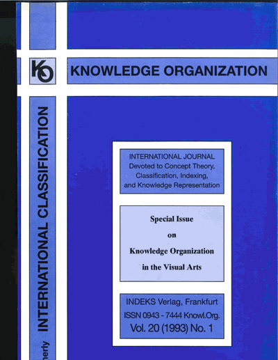 Cover der Ausgabe: KO KNOWLEDGE ORGANIZATION Jahrgang 20 (1993), Heft 1