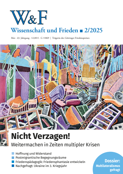 Cover der Ausgabe: Wissenschaft und Frieden Jahrgang 43 (2025), Heft 2