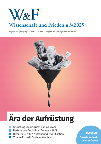 Cover der Ausgabe: Wissenschaft und Frieden Jahrgang 43 (2025), Heft 3