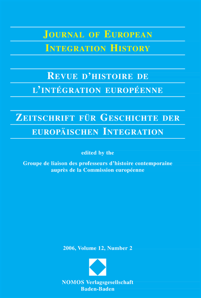 Cover of Volume: JEIH Journal of European Integration History Volume 12 (2006), Edition 2