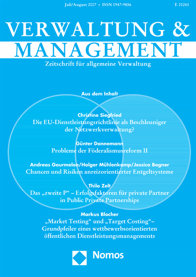Cover of Volume: VM Verwaltung & Management Volume 13 (2007), Edition 4