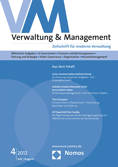 Cover of Volume: VM Verwaltung & Management Volume 18 (2012), Edition 4