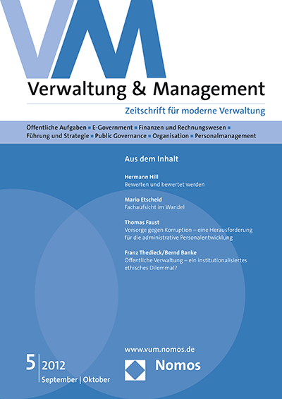 Cover of Volume: VM Verwaltung & Management Volume 18 (2012), Edition 5