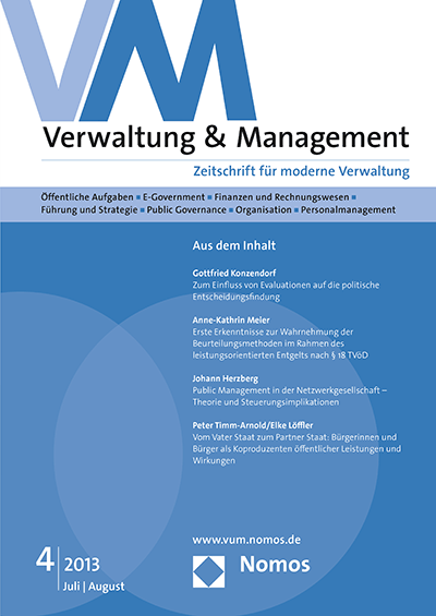 Cover of Volume: VM Verwaltung & Management Volume 19 (2013), Edition 4