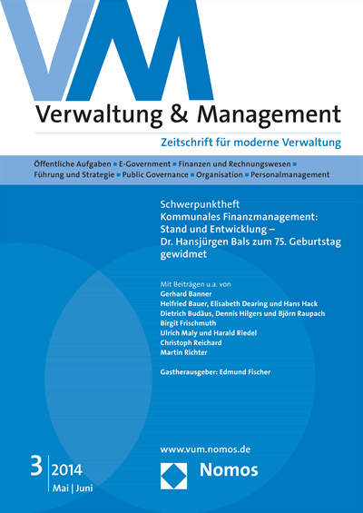 Cover of Volume: VM Verwaltung & Management Volume 20 (2014), Edition 3