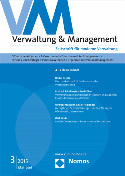 Cover of Volume: VM Verwaltung & Management Volume 21 (2015), Edition 3