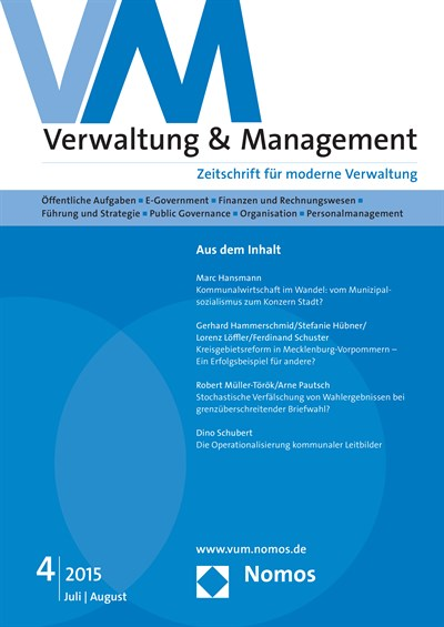 Cover of Volume: VM Verwaltung & Management Volume 21 (2015), Edition 4