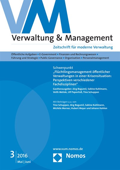 Cover of Volume: VM Verwaltung & Management Volume 22 (2016), Edition 3