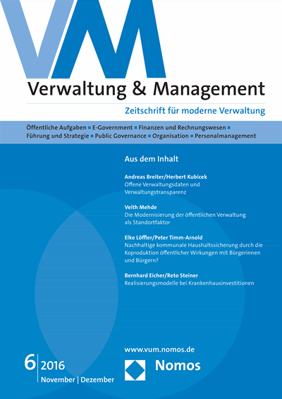 Cover of Volume: VM Verwaltung & Management Volume 22 (2016), Edition 6