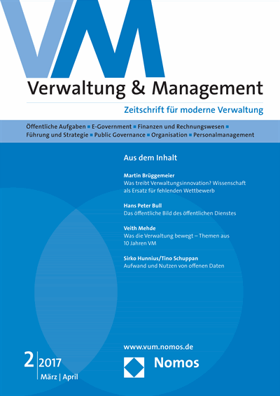 Cover of Volume: VM Verwaltung & Management Volume 23 (2017), Edition 2