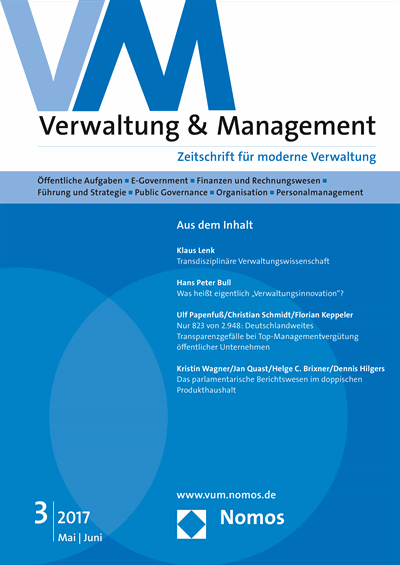 Cover of Volume: VM Verwaltung & Management Volume 23 (2017), Edition 3