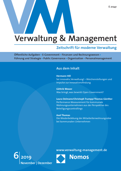 Cover of Volume: VM Verwaltung & Management Volume 25 (2019), Edition 6