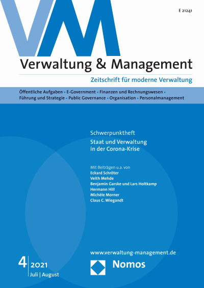 Cover der Ausgabe: VM Verwaltung & Management Jahrgang 27 (2021), Heft 4