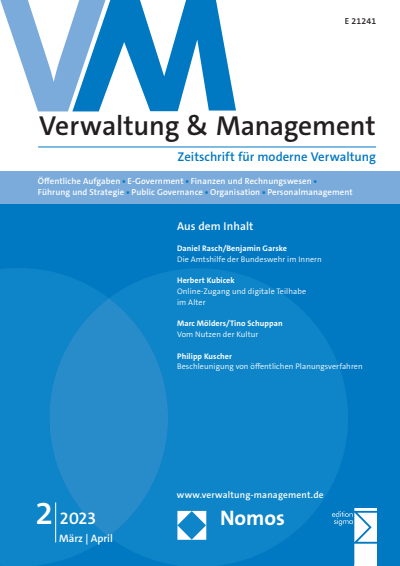 Cover of Volume: VM Verwaltung & Management Volume 29 (2023), Edition 2